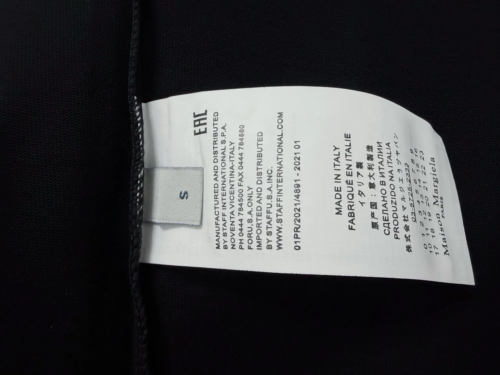 【Maison Margiela】 26ss T logo ， Same Style t Versatile ：Black，White Size：XS-L